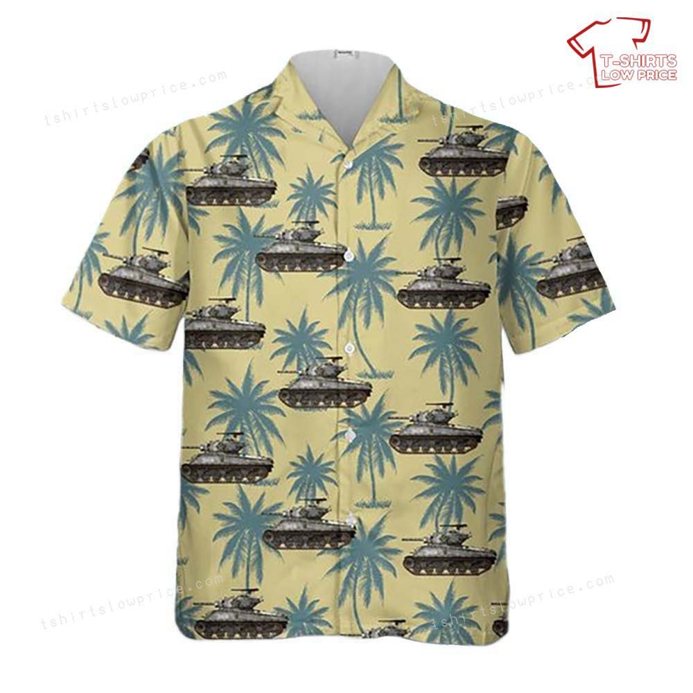 US Army M4A3E2 Jumbo from the 33rd Battalion 3rd US Armored Division Hawaiian Shirt 2 US Army M4A3E2 Jumbo from the 33rd Battalion 3rd US Armored Division Hawaiian Shirt 2