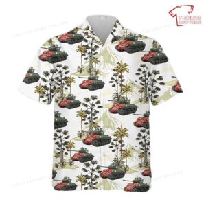 US Army M4A3E8 Easy Eight Sherman Hawaiian Shirt