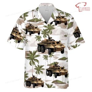 US Army M20 Armored Utility Vehicle Hawaiian Shirt