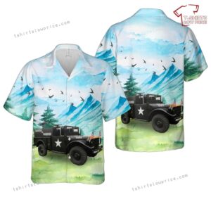 US Army M37 Gun Truck Daughter of Darkness Hawaiian Shirt