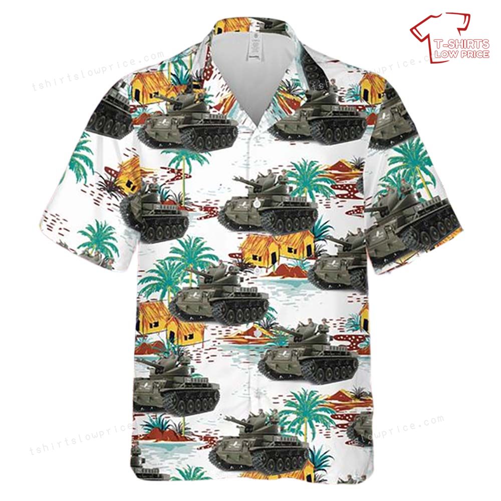 US Army M42 Duster Hawaiian Shirt 2 US Army M42 Duster Hawaiian Shirt 2