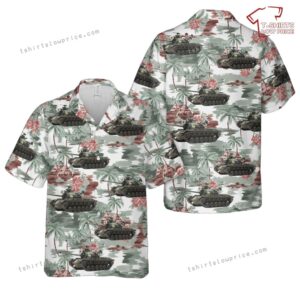 US Army M48A2 combat ready Vietnam War Hawaiian Shirt