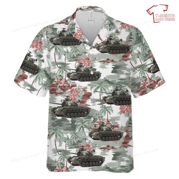 US Army M48A2 combat ready Vietnam War Hawaiian Shirt