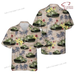 US Army M48A3 Patton Hawaiian Shirt