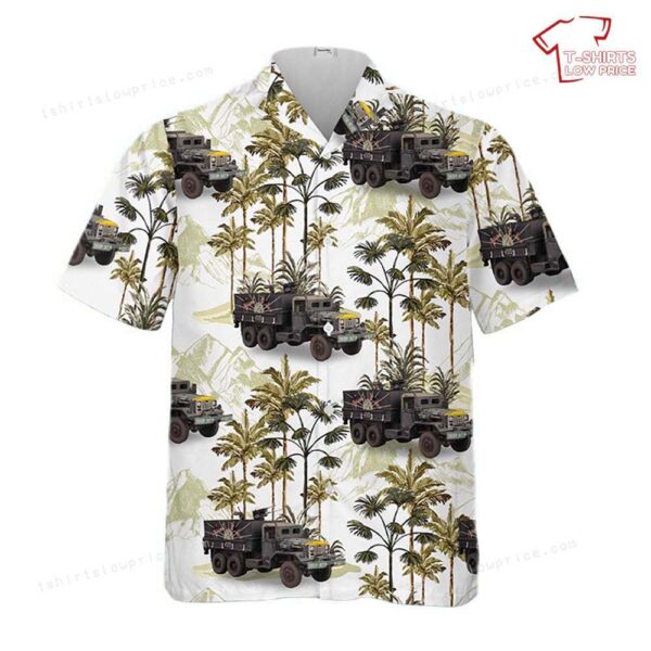 US Army M54 Gun Truck BLACK WIDOW Hawaiian Shirt