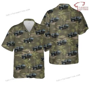 US Army M54 with M113 Guntruck Colonel Hawaiian Shirt