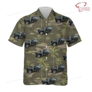 US Army M54 with M113 Guntruck Colonel Hawaiian Shirt