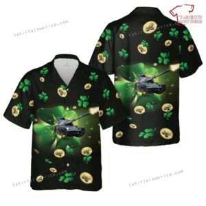 US Army M60 Main Battle Tank, Patrick’s Day Hawaiian Shirt