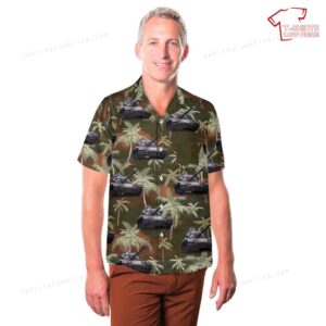 US Army M60A3 of 3rd Battalion 32nd Armor Pocket Hawaiian Shirt 3