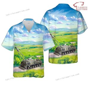 US Army M88 Heavy Recover Tank Vietnam war Hawaiian Shirt