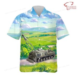 US Army M88 Heavy Recover Tank Vietnam war Hawaiian Shirt
