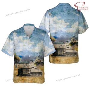US Army M109A6 Paladin from the 1-84th Field Artillery Hawaiian Shirt