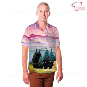 US Army M142 HIMARS 1st Battalion 181st Field Artillery Regiment Of Tennessee Army National Guard Hawaiian Shirt 3