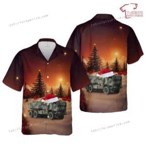 US Army M142 HIMARS 3-27 FAR (ABN) Christmas Hawaiian Shirt