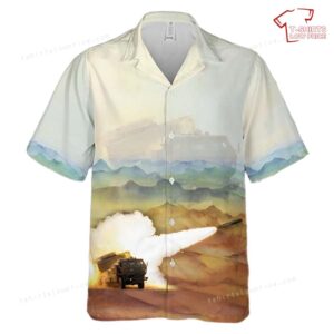 US Army M142 HIMARS 5th Battalion, 113th Field Artillery Regiment Of North Carolina Army National Guard Hawaiian Shirt
