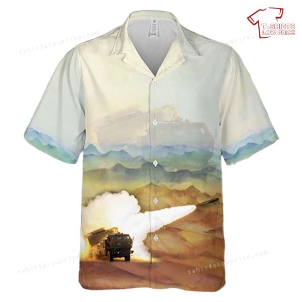 US Army M142 HIMARS 5th Battalion, 113th Field Artillery Regiment Of North Carolina Army National Guard Hawaiian Shirt