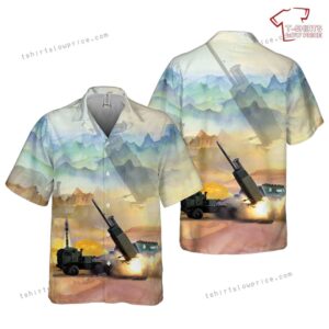 US Army M142 HIMARS 157th Field Artillery Regiment Of Colorado Army National Guard Pocket Hawaiian Shirt