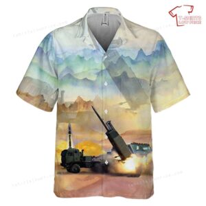US Army M142 HIMARS 157th Field Artillery Regiment Of Colorado Army National Guard Pocket Hawaiian Shirt