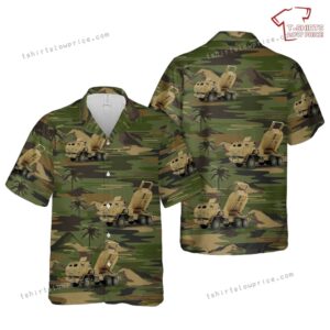 US Army M142 HIMARS Desert Hawaiian Shirt