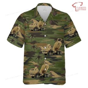 US Army M142 HIMARS Desert Hawaiian Shirt