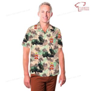 US Army M142 HIMARS Of 5th Battalion 3rd Field Artillery Regiment 17th Field Artillery Brigade Hawaiian Shirt 3
