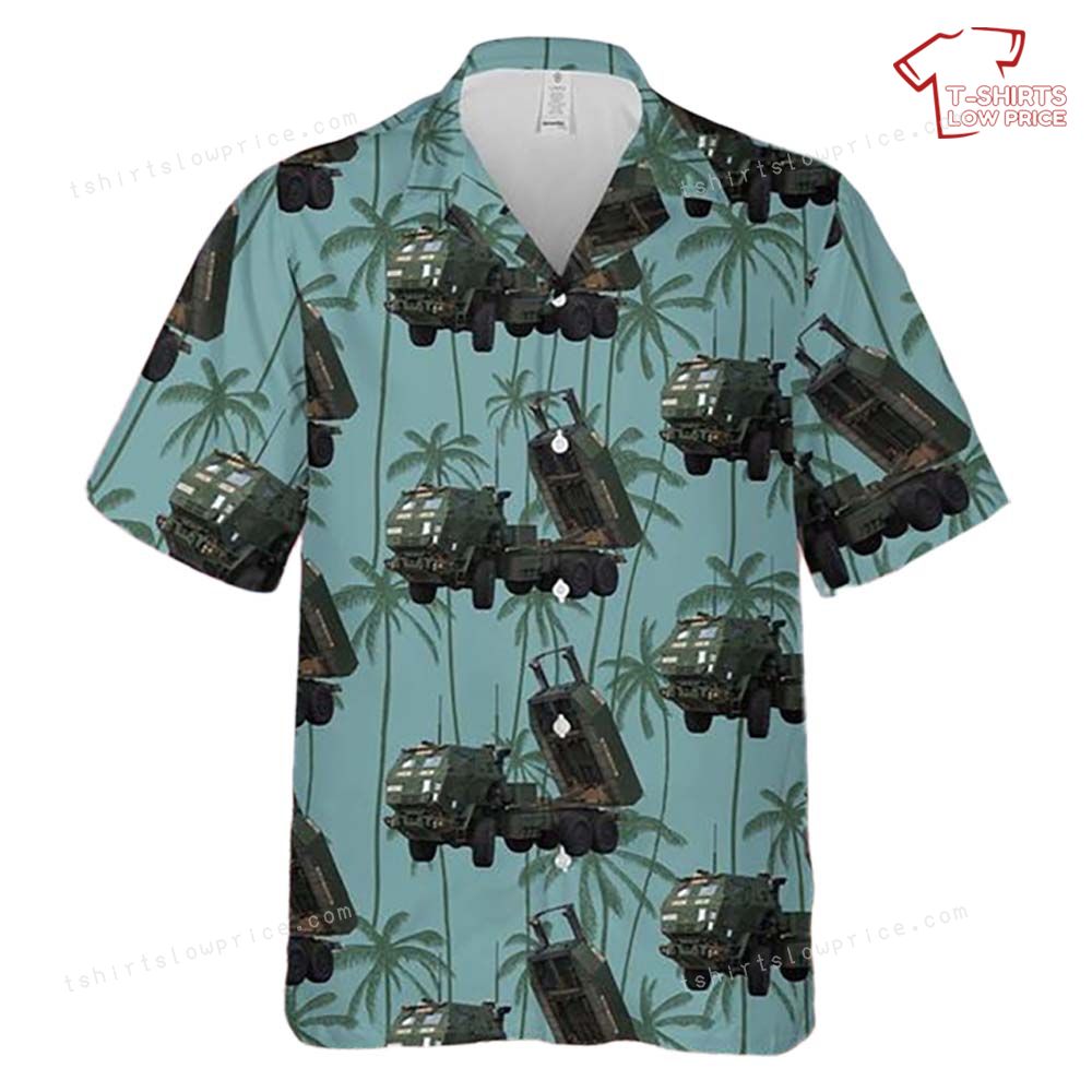 US Army M142 HIMARS Of 17th Field Artillery Brigade Hawaiian Shirt 2 US Army M142 HIMARS Of 17th Field Artillery Brigade Hawaiian Shirt 2
