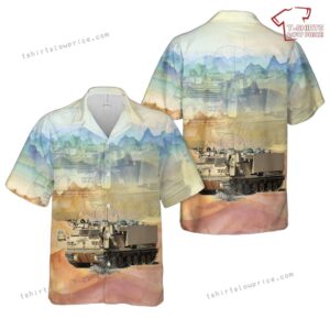 US Army M270 MLRS 20th Field Artillery Regiment, 4th Infantry Division Hawaiian Shirt