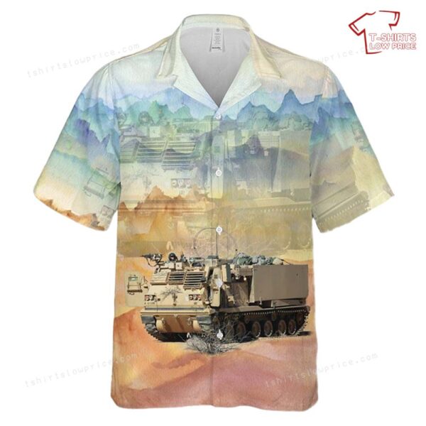 US Army M270 MLRS 20th Field Artillery Regiment, 4th Infantry Division Hawaiian Shirt US Army M270 MLRS 20th Field Artillery Regiment, 4th Infantry Division Hawaiian Shirt