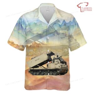 US Army M270A1 Multiple Launch Rocket System 2nd Brigade Combat Team, 1st ID National Training Center Hawaiian Shirt