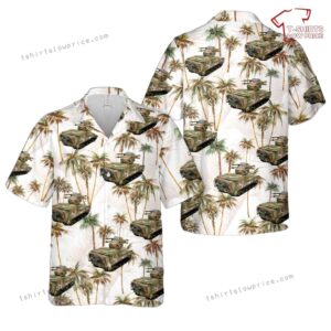 US Army M730A1 Guided Missile Equipment Carrier Chaparral M730-50MEGS Hawaiian Shirt