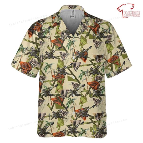 US Army M777 Howitzer Pocket Hawaiian Shirt US Army M777 Howitzer Pocket Hawaiian Shirt