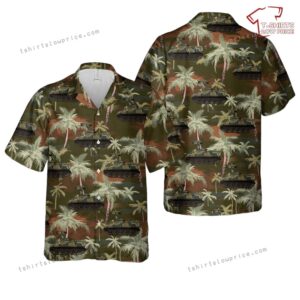 US Army M901A1 Hammer TOW launcher Tank Hunter Hawaiian Shirt US Army M901A1 Hammer TOW launcher Tank Hunter Hawaiian Shirt