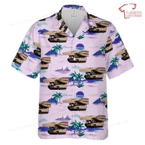 US Army M1074 Joint Assault Bridge System Hawaiian Shirt