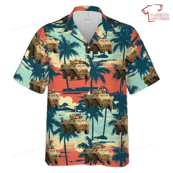US Army M-1117 , 3rd Platoon, 385th MP Battalion, 3rd Infantry Division Hawaiian Shirt US Army M-1117 , 3rd Platoon, 385th MP Battalion, 3rd Infantry Division Hawaiian Shirt
