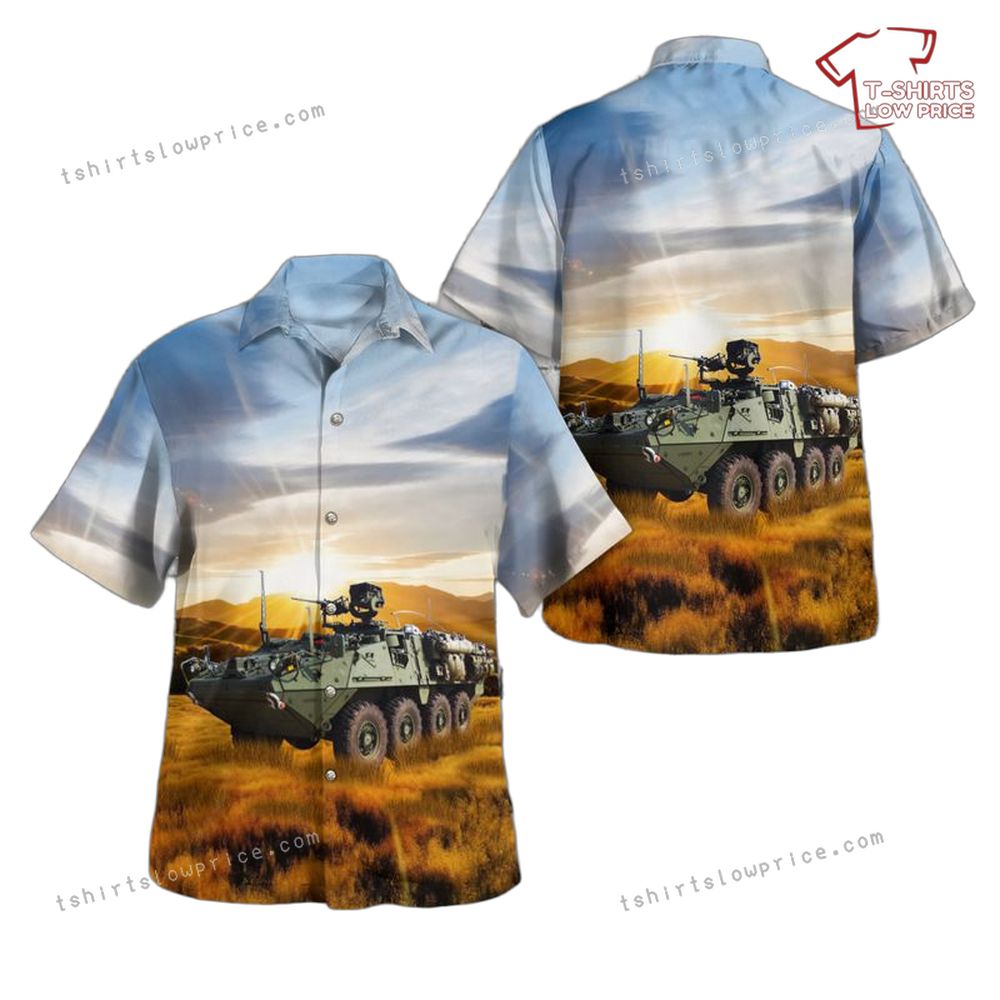 US Army M1127 Reconnaissance Vehicle (RV) Hawaiian Shirt US Army M1127 Reconnaissance Vehicle RV Hawaiian Shirt 1
