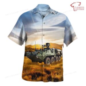 US Army M1127 Reconnaissance Vehicle (RV) Hawaiian Shirt