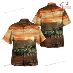 US Army M1129 Mortar Carrier (MC) Hawaiian Shirt US Army M1129 Mortar Carrier (MC) Hawaiian Shirt
