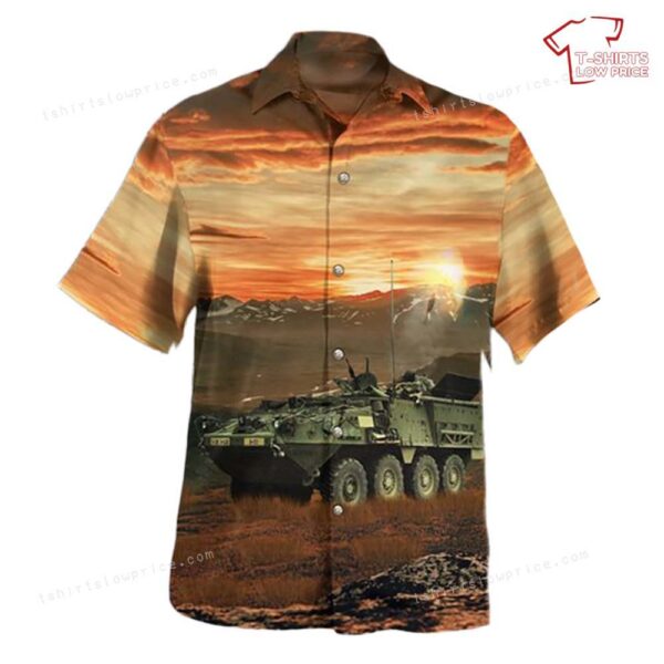 US Army M1129 Mortar Carrier (MC) Hawaiian Shirt US Army M1129 Mortar Carrier (MC) Hawaiian Shirt