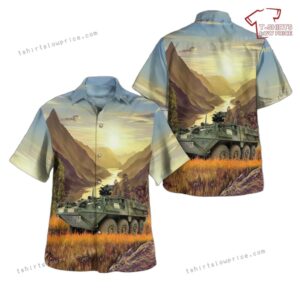 US Army M1130 Command Vehicle (CV) Hawaiian Shirt US Army M1130 Command Vehicle (CV) Hawaiian Shirt