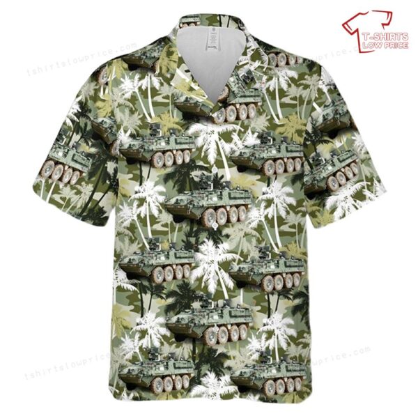 US Army M1130 Stryker Command Vehicle Hawaiian Shirt US Army M1130 Stryker Command Vehicle Hawaiian Shirt