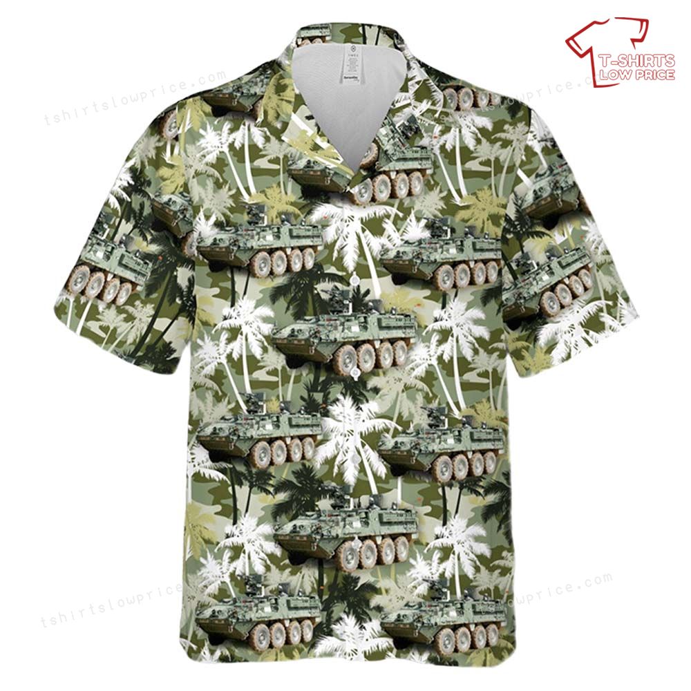 US Army M1130 Stryker Command Vehicle Hawaiian Shirt 2 US Army M1130 Stryker Command Vehicle Hawaiian Shirt 2