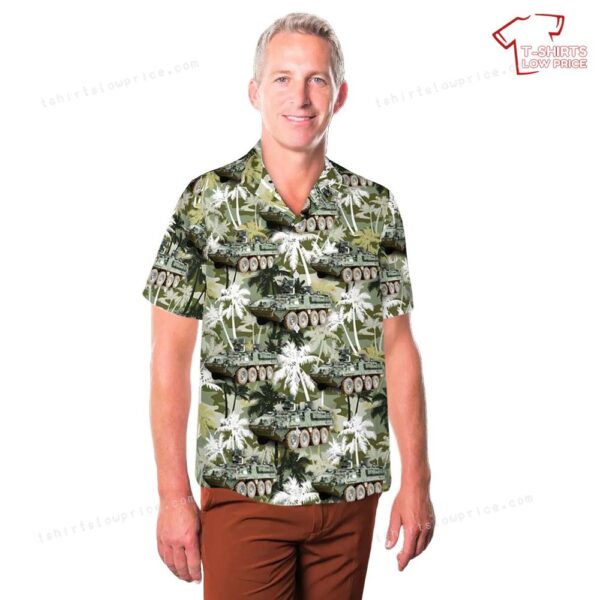 US Army M1130 Stryker Command Vehicle Hawaiian Shirt US Army M1130 Stryker Command Vehicle Hawaiian Shirt