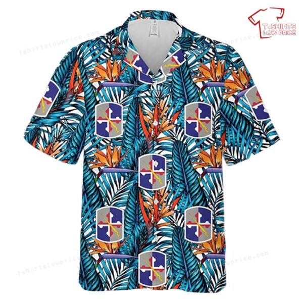 US Army Maryland Army National Guard 58th Expeditionary Military Intelligence Brigade Hawaiian Shirt US Army Maryland Army National Guard 58th Expeditionary Military Intelligence Brigade Hawaiian Shirt
