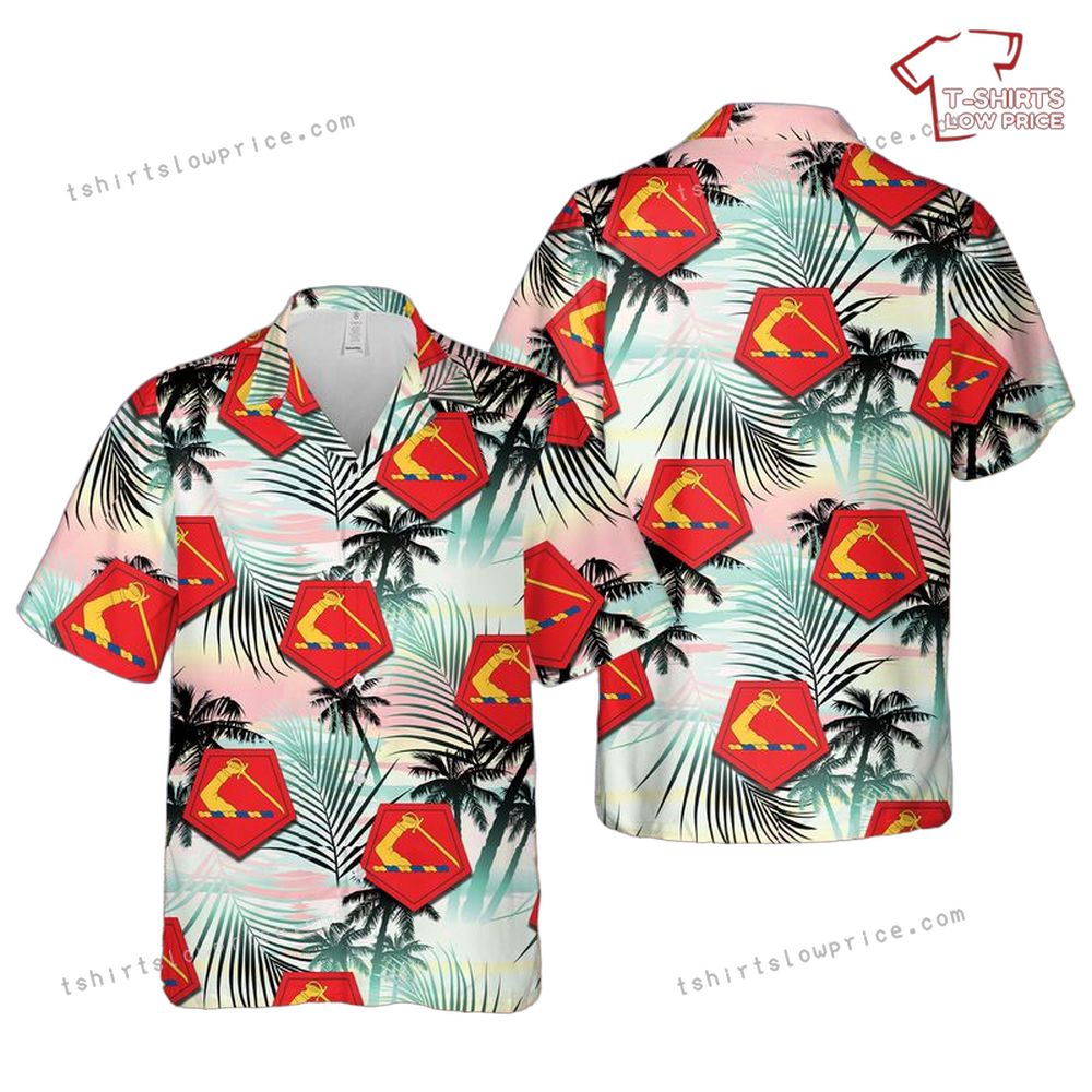 US Army Massachusetts Army National Guard Hawaiian Shirt US Army Massachusetts Army National Guard Hawaiian Shirt 1