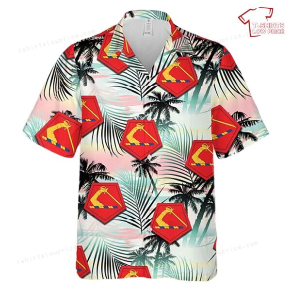 US Army Massachusetts Army National Guard Hawaiian Shirt US Army Massachusetts Army National Guard Hawaiian Shirt