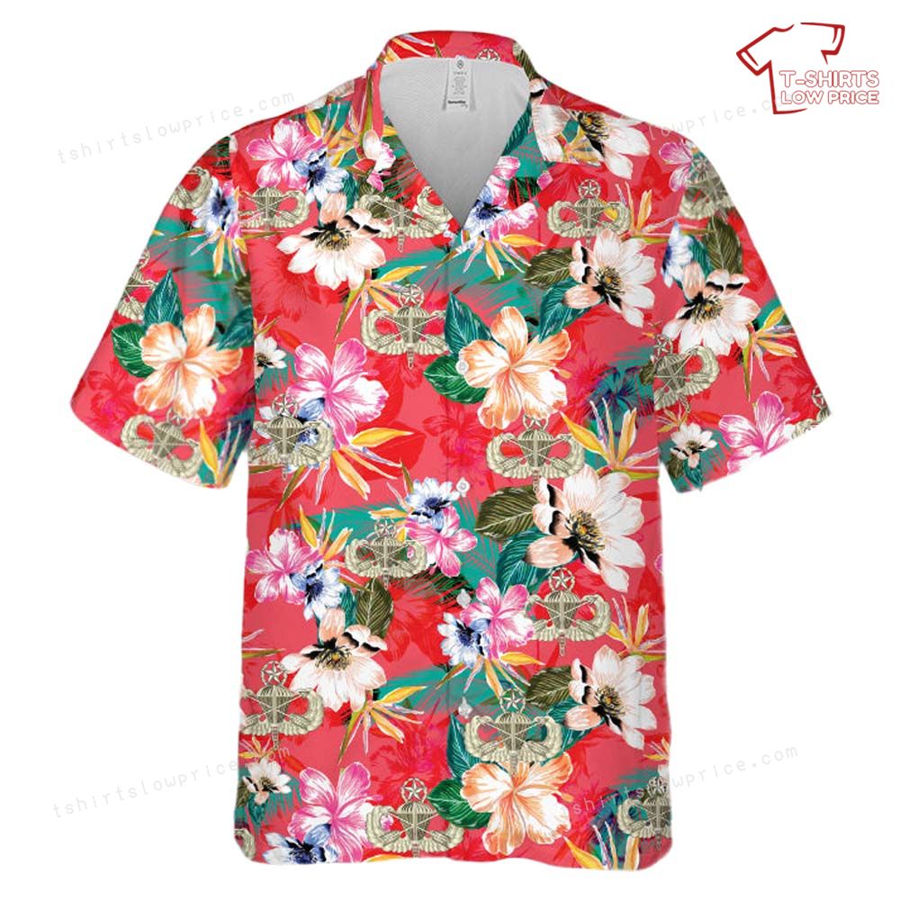 US Army Master Airborne w Crossed Arrow Dagger Hawaiian Shirt 2 US Army Master Airborne w Crossed Arrow Dagger Hawaiian Shirt 2