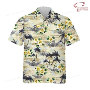 US Army Master Flight Surgeon Badge Hawaiian Shirt
