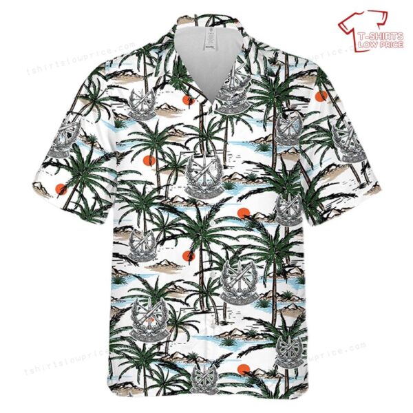 US Army Master Gunner Badge Concept Hawaiian Shirt US Army Master Gunner Badge Concept Hawaiian Shirt