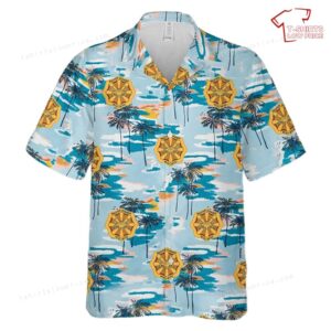 US Army Master Gunner M1A1-M1A2 Badge Hawaiian Shirt