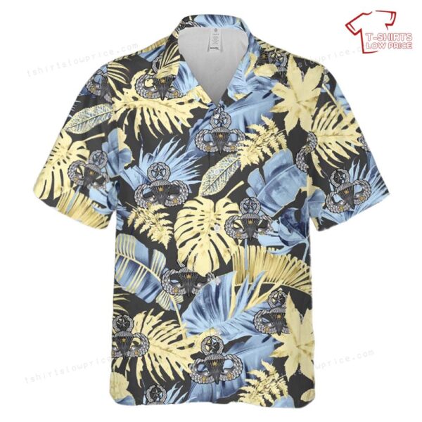 US Army Master Jump Wings With 3 Combat Jumps Hawaiian Shirt US Army Master Jump Wings With 3 Combat Jumps Hawaiian Shirt